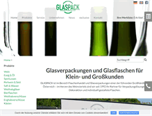 Tablet Screenshot of glaspack.com